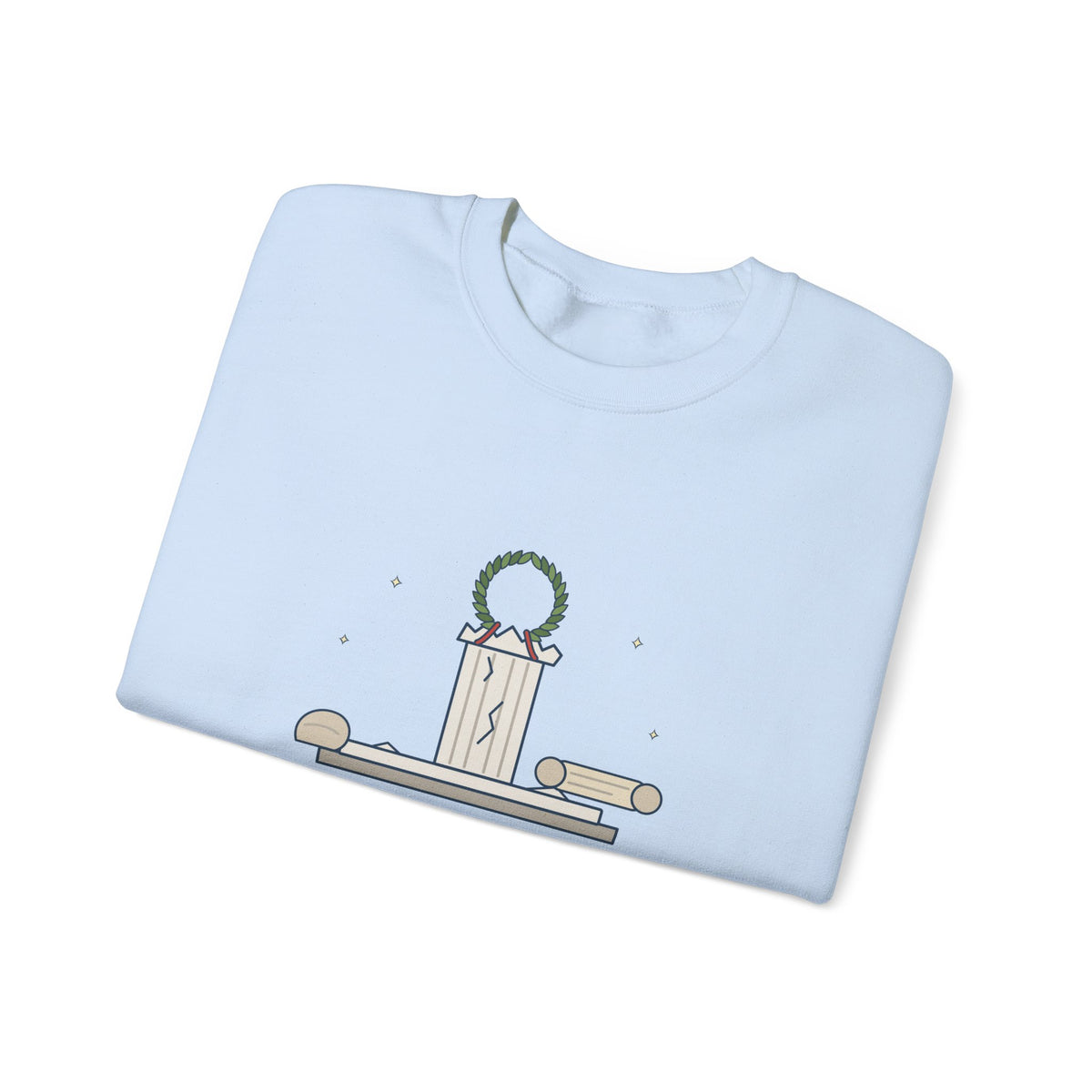 Beware the Ides of March Sweatshirt, Humor Shakespeare Quote Crewneck with Laurel and Column