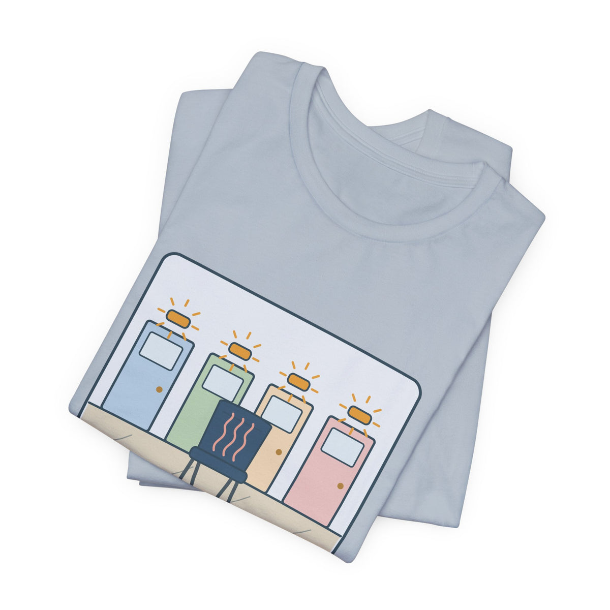 Certified Nursing Assistant T-Shirt - The Call Light Knows When I Sit. Funny Nurse Aide Tee