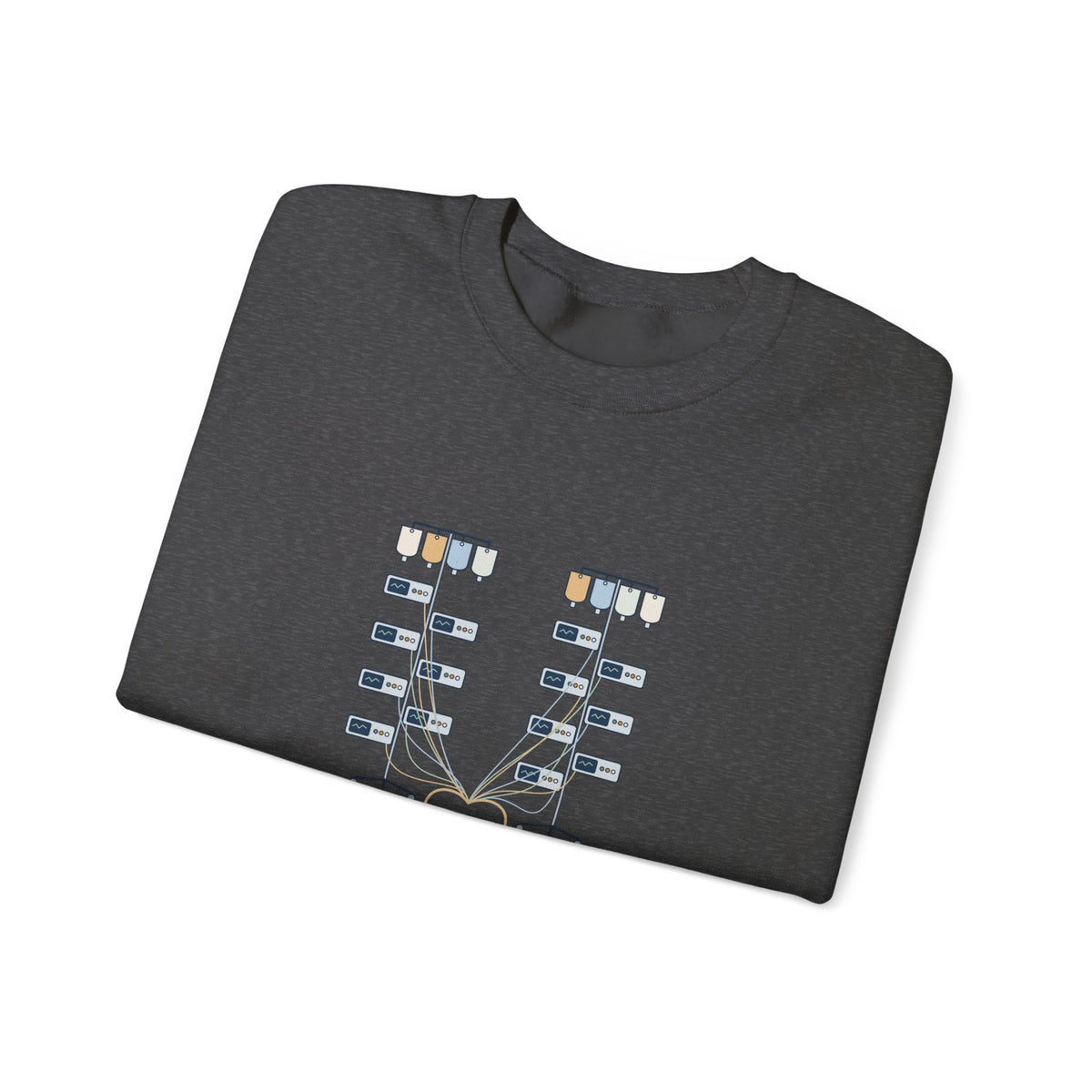 ICU Nurse Crewneck Sweatshirt - Two Patients. Fourteen Pumps. Nurse Gift