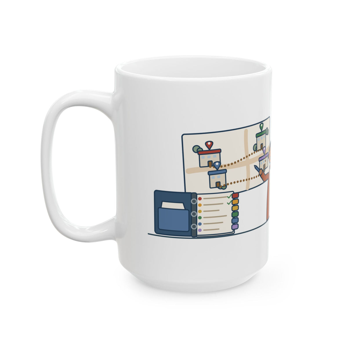 Large Nurse Navigator Mug 15oz - Six Appointments, Four Buildings, One Color-Coded Binder