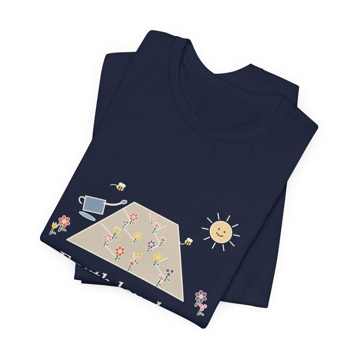 Emerson Quote T-Shirt, Earth Laughs in Flowers, Garden Wildflower Path Tee