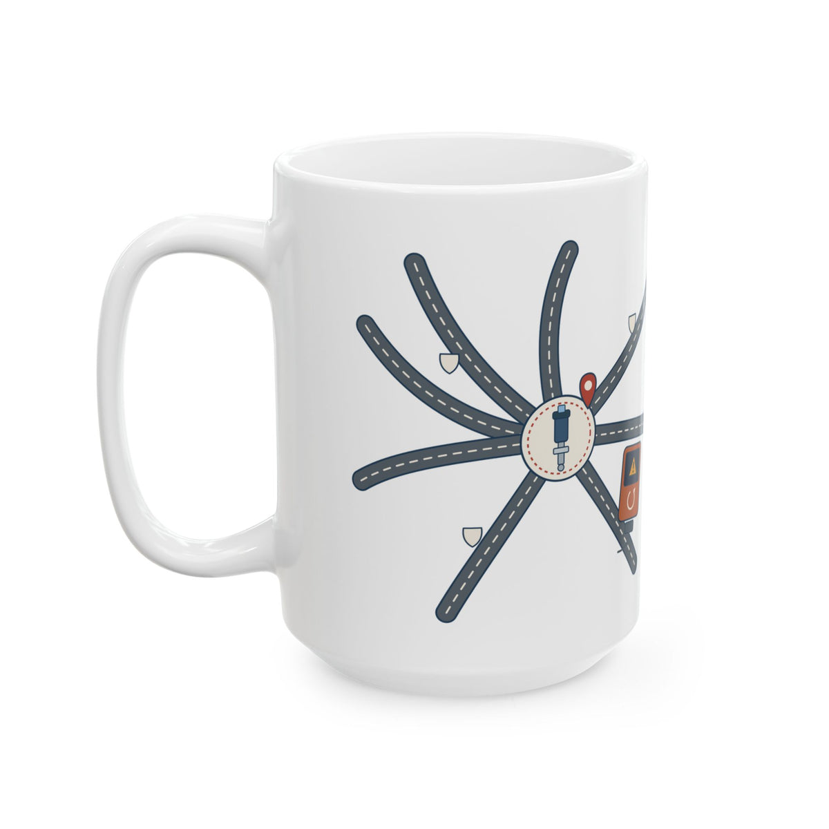 Large 15oz Diesel Tech Mug - Every Road Leads to the DEF Sensor