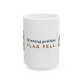 Large 15oz Chess Mug - Winning Position. Flag Fell. Tournament Chess Player Gift