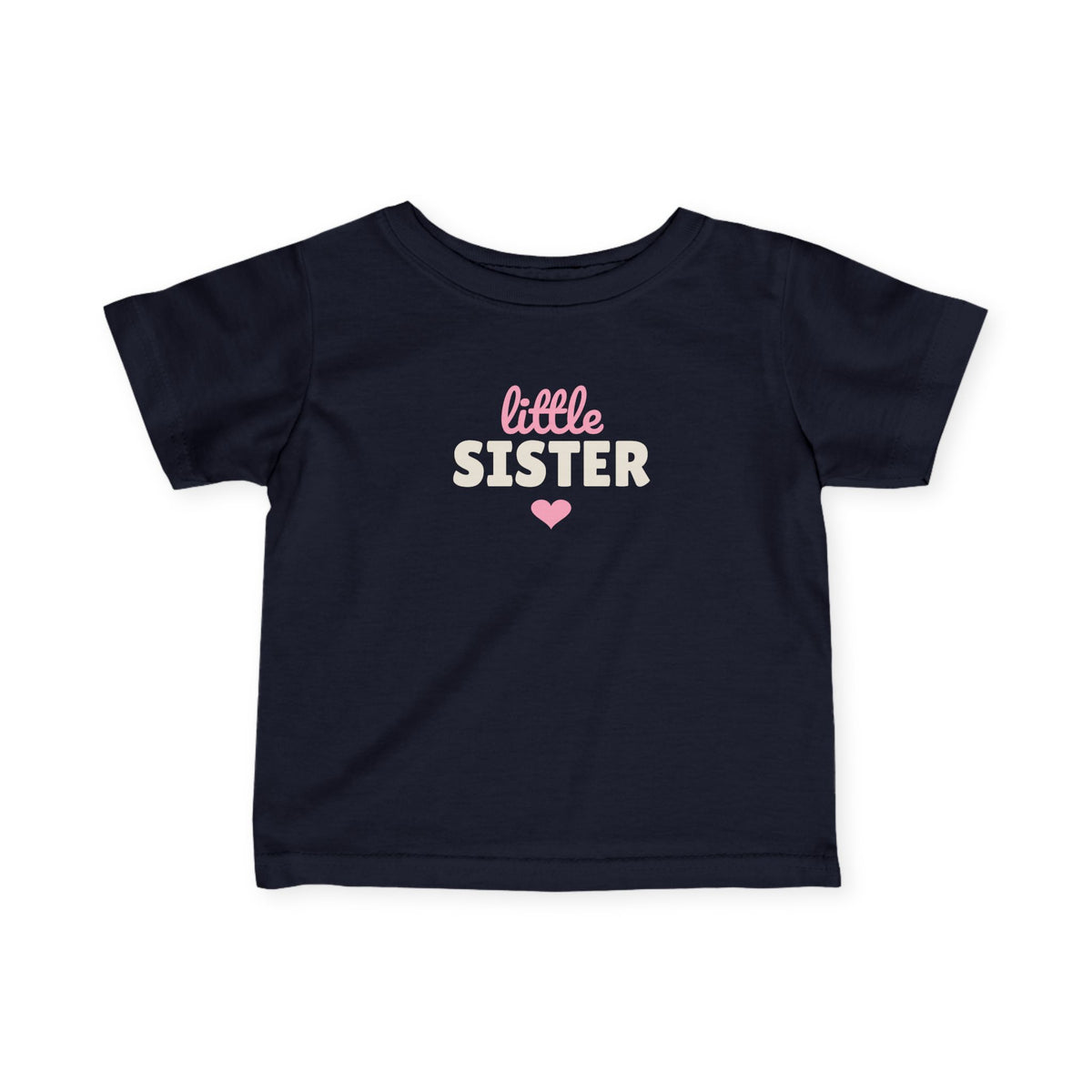 Little Sister Baby T-Shirt, Matching Sibling Infant Tee