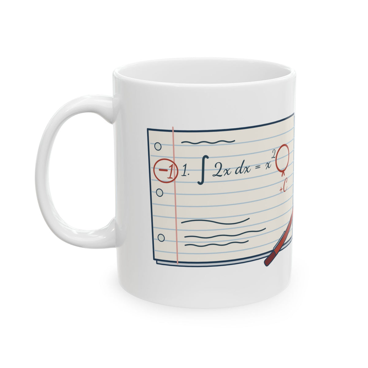 Calculus Teacher Coffee Mug 11oz - Minus One Point, You Forgot the Plus C