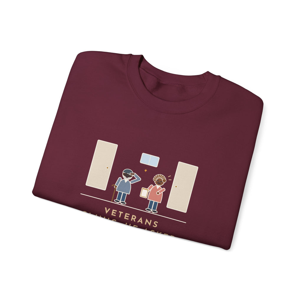 Veterans Clinic Nurse Crewneck Sweatshirt - My Branch Is Nursing
