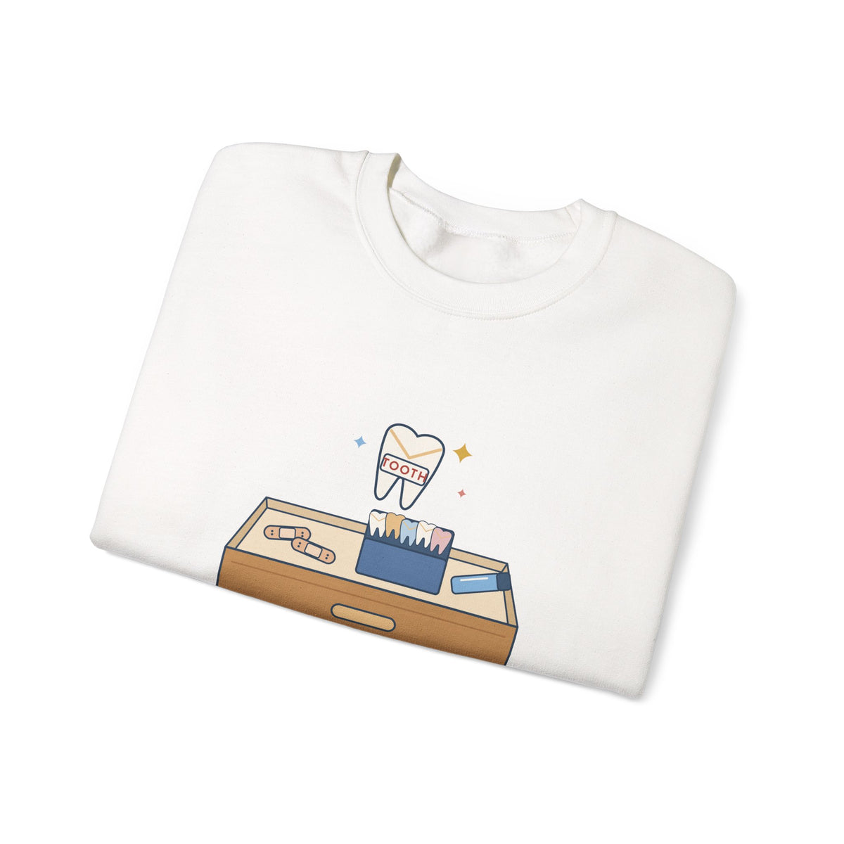 1st and 2nd Grade Teacher Crewneck Sweatshirt - Tooth Fell Out? I Have an Envelope for That