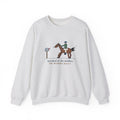 Horse Riders Crewneck Sweatshirt - Spooked at the Mailbox He Passes Daily