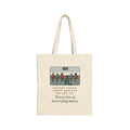Hockey Coach Tote Bag, Forty Minutes on the Rink, Thirty-Five of Them Tying Skates, Rink Bench
