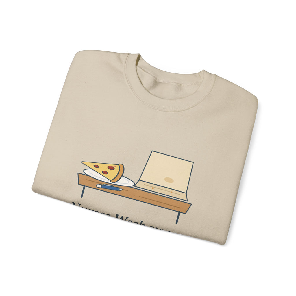 Nurses Week Crewneck Sweatshirt - Nurses Week Swag: One Pen, One Cold Slice.