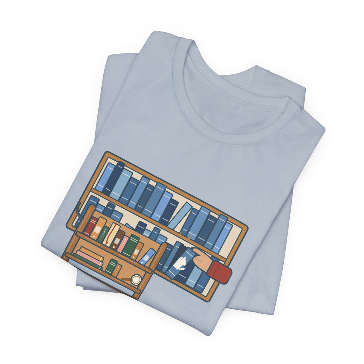 School Librarian T-Shirt - A Blue Book About a Dog. I'm On It. Funny Library Tee