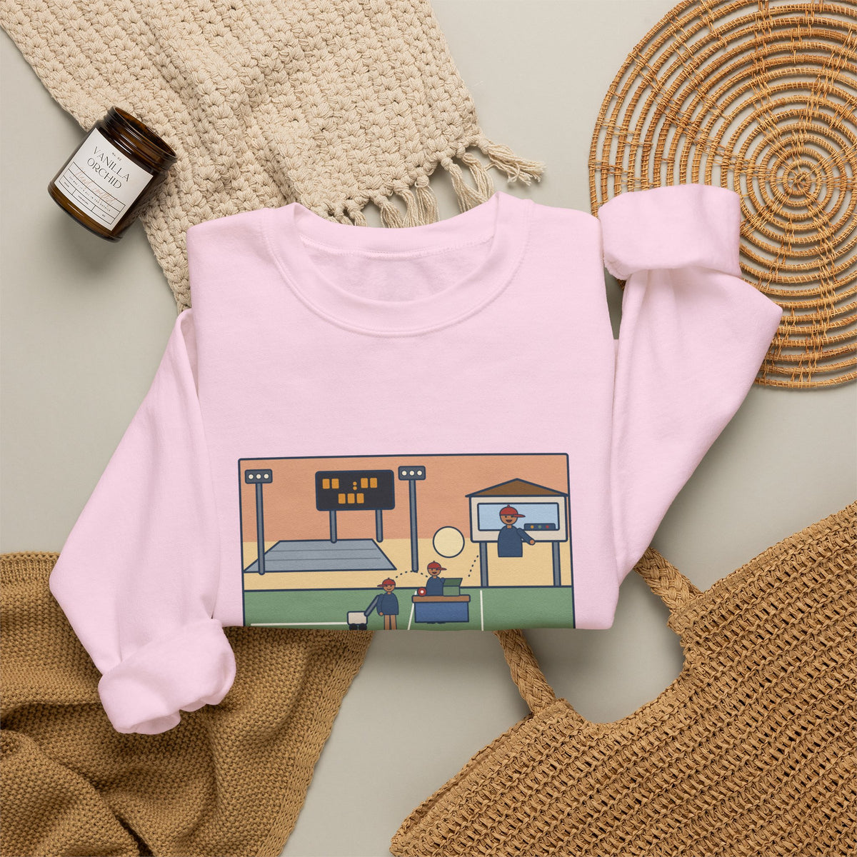 Athletic Director Sweatshirt, On a Friday, Lined the Field, Sold the Tickets, Then Ran the Clock, Funny Game Night Crewneck