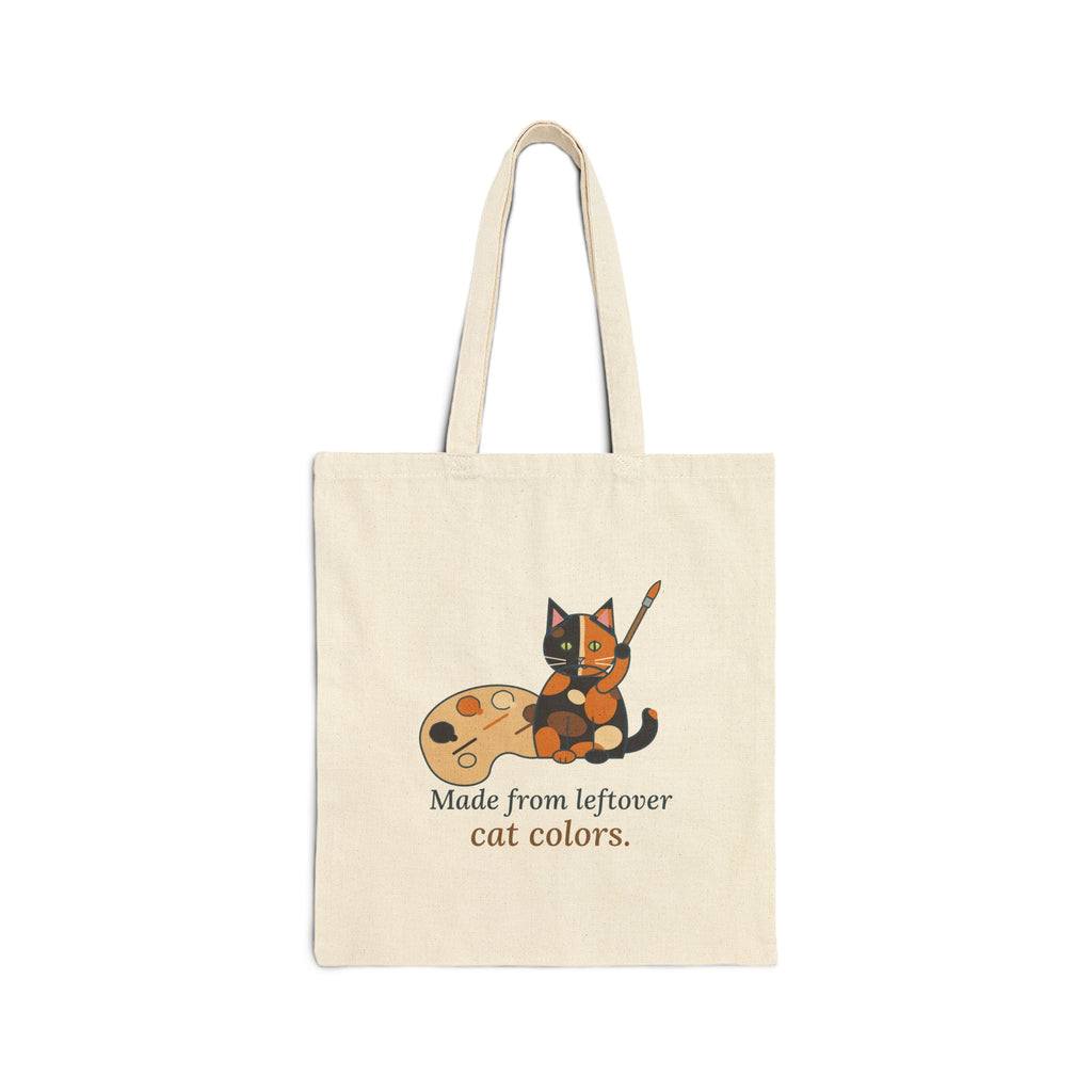 Tortie Cat Tote Bag - Made From Leftover Cat Colors Tortoiseshell Tote