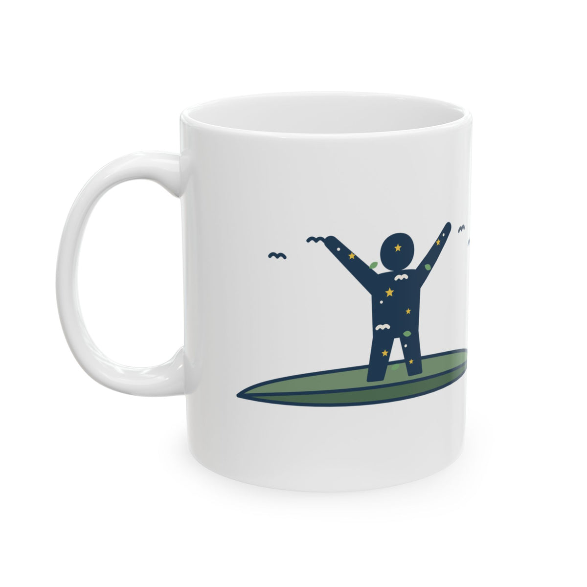 Walt Whitman Quote Mug, I Am Large, I Contain Multitudes, Literary Starry Figure Coffee Mug 11oz