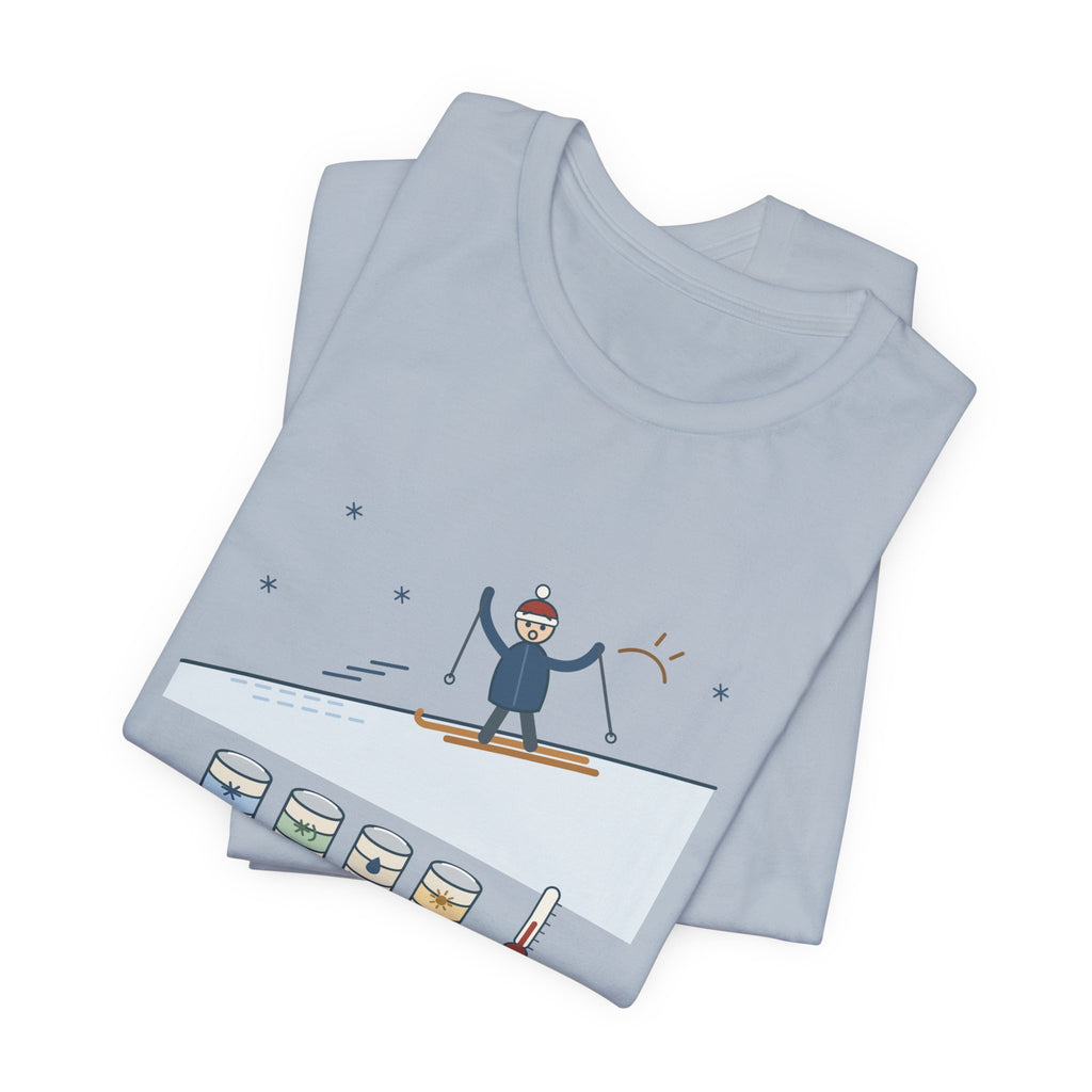 Cross-Country Ski T-Shirt - I Guessed the Wax Wrong. Funny Classic Skiing Tee