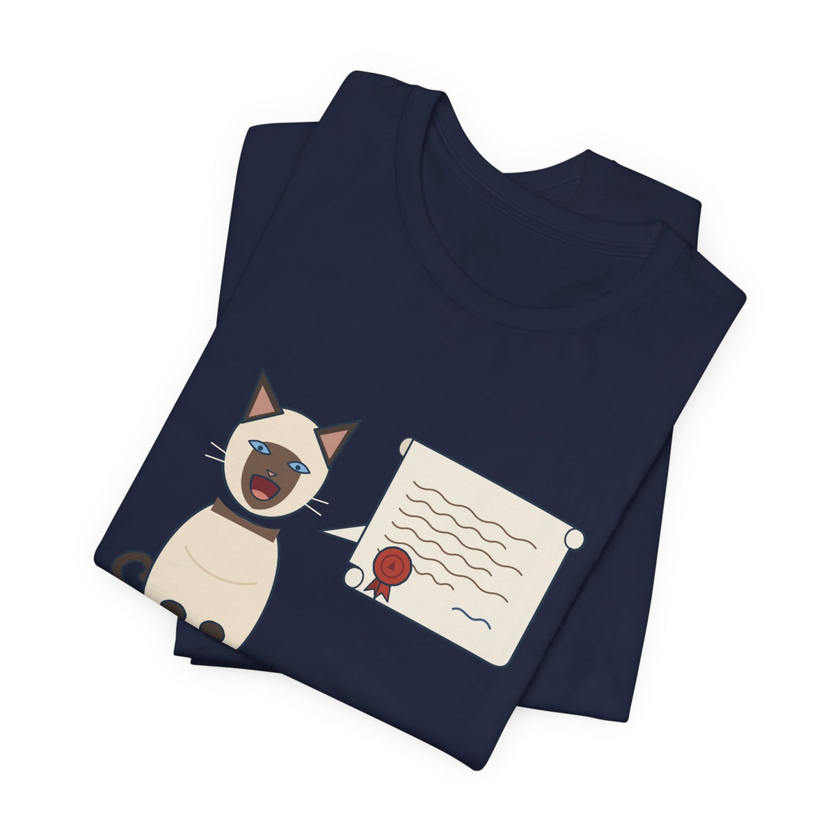 Siamese Cat T-Shirt - Fluent in Complaint Seal Point Cat Lover Tee