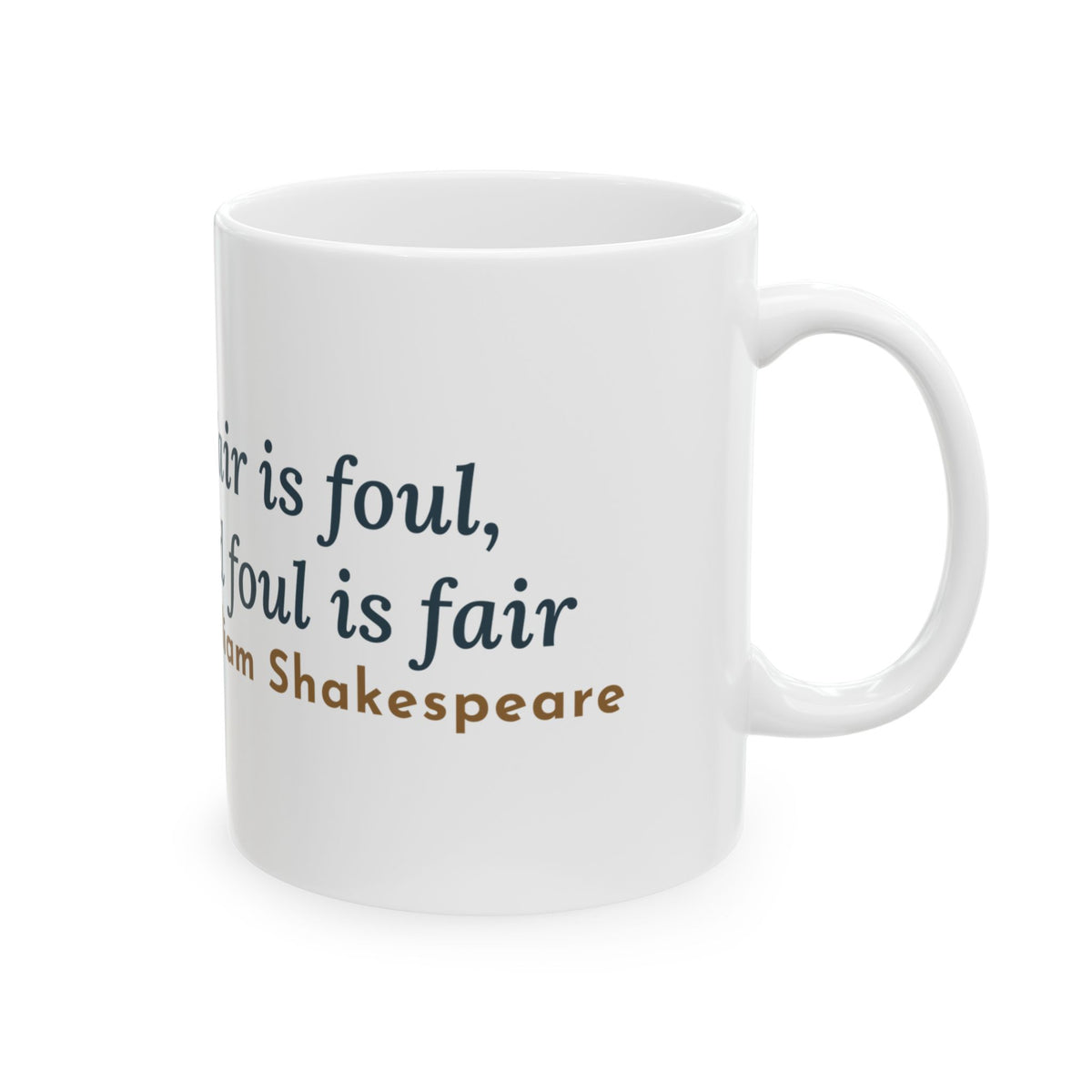 Shakespeare Quote Mug, Fair Is Foul and Foul Is Fair, Gothic Twisted Heath Tree Coffee Mug 11oz
