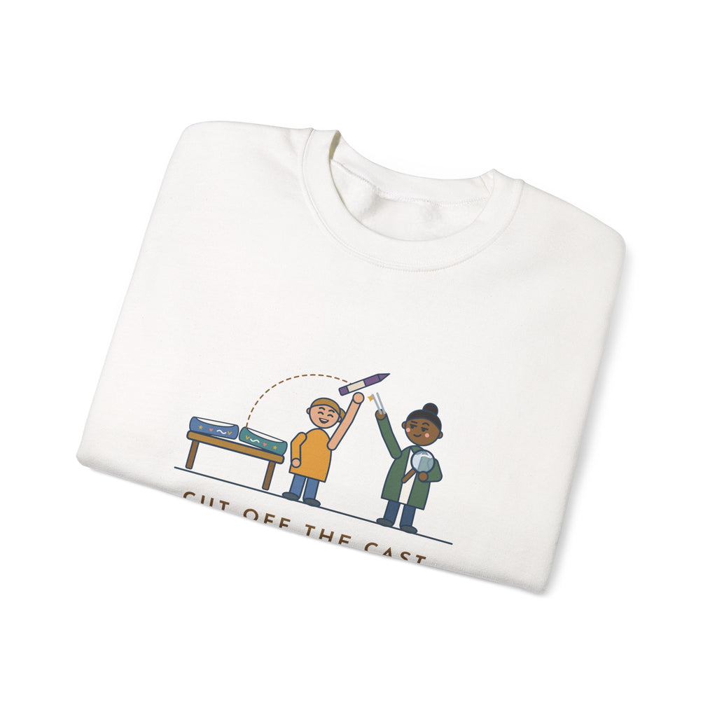 Cast Clinic Nurse Crewneck Sweatshirt - Missing Crayon Found Inside the Cast Nurse Gift