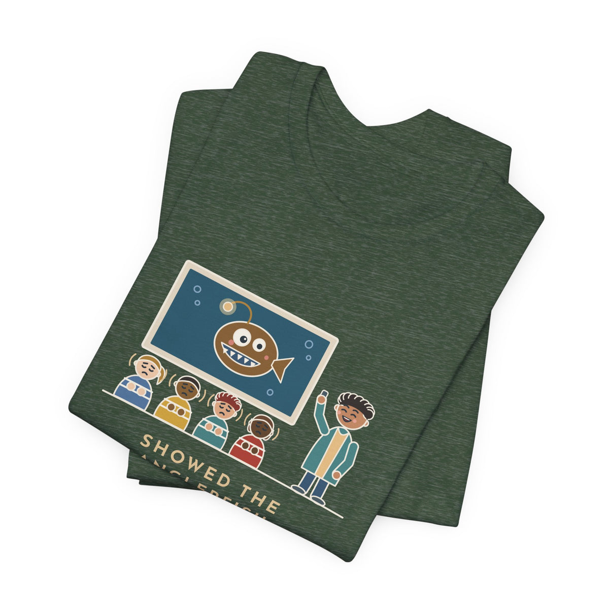 Oceanography Teacher T-Shirt - Showed the Anglerfish Slide, Now Thirty Kids Refuse to Swim Tee