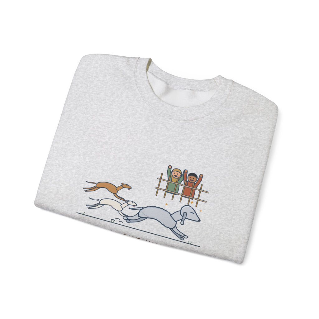 Bedlington Terrier Crewneck Sweatshirt - Outran the Whippets, Still Fluffy
