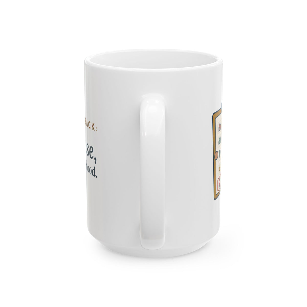 Large 15oz Residential Real Estate Agent Mug - Showing Feedback: Great House, Wrong Neighborhood