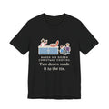 Funny Christmas Cookies T-Shirt, Baked Six Dozen, Two Dozen Made It to the Tin, Cookie Count Tee