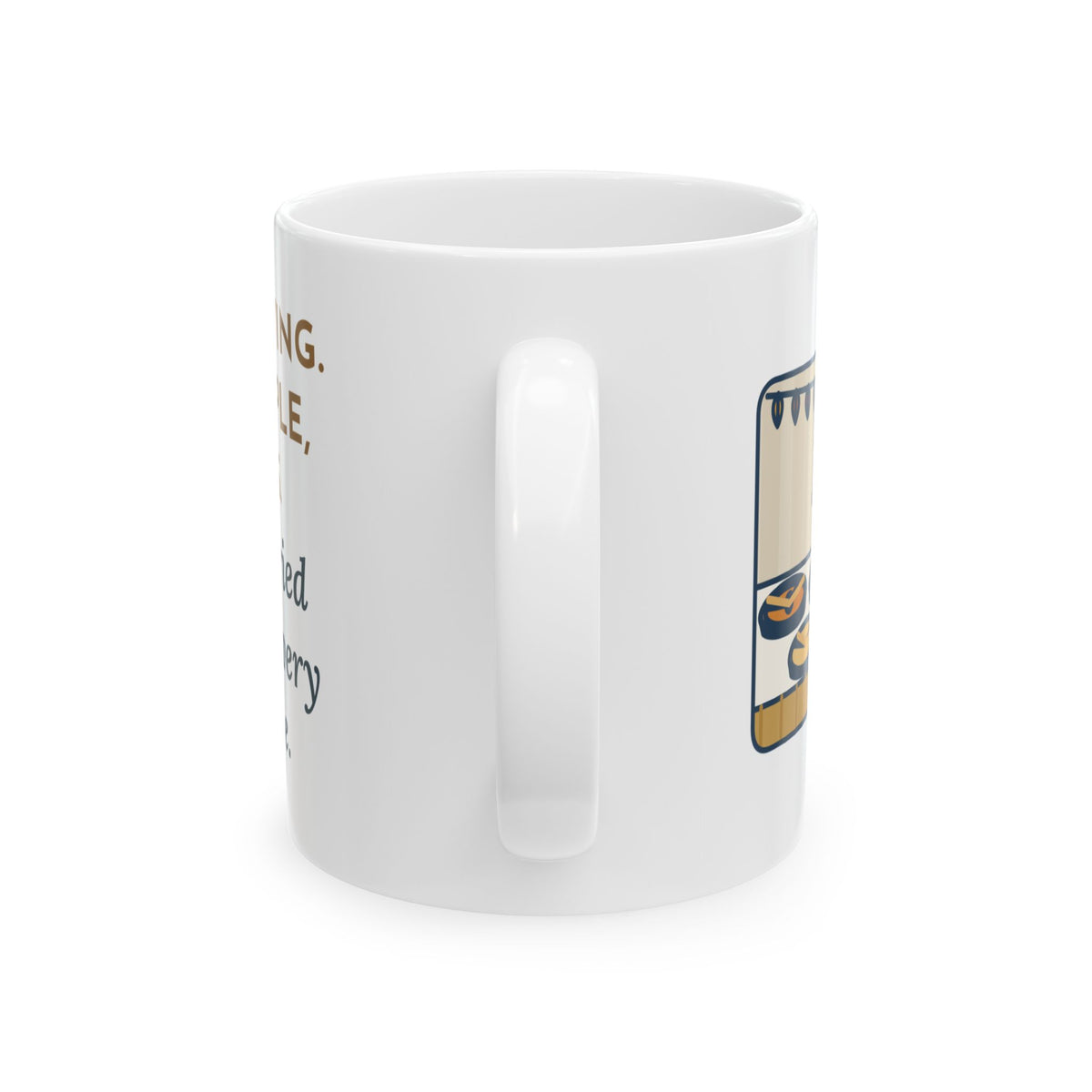 Thanksgiving Mug, Nine People, Six Pies, Grandpa Tried a Sliver of Every One Twice, Funny Coffee Mug 11oz
