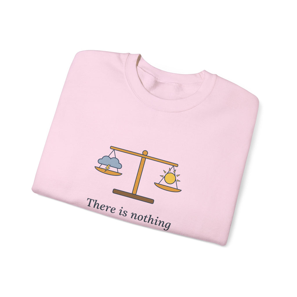 Nothing Either Good or Bad But Thinking Makes It So Sweatshirt, Mindset Shakespeare Quote Crewneck with Balanced Scale