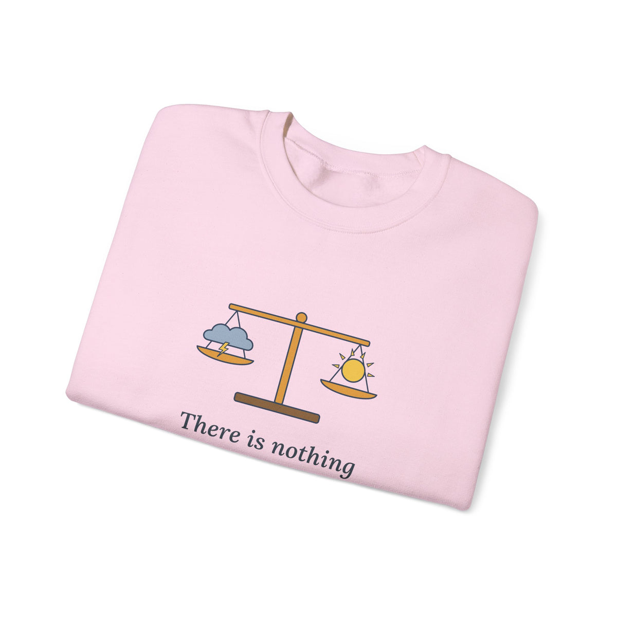 Nothing Either Good or Bad But Thinking Makes It So Sweatshirt, Mindset Shakespeare Quote Crewneck with Balanced Scale