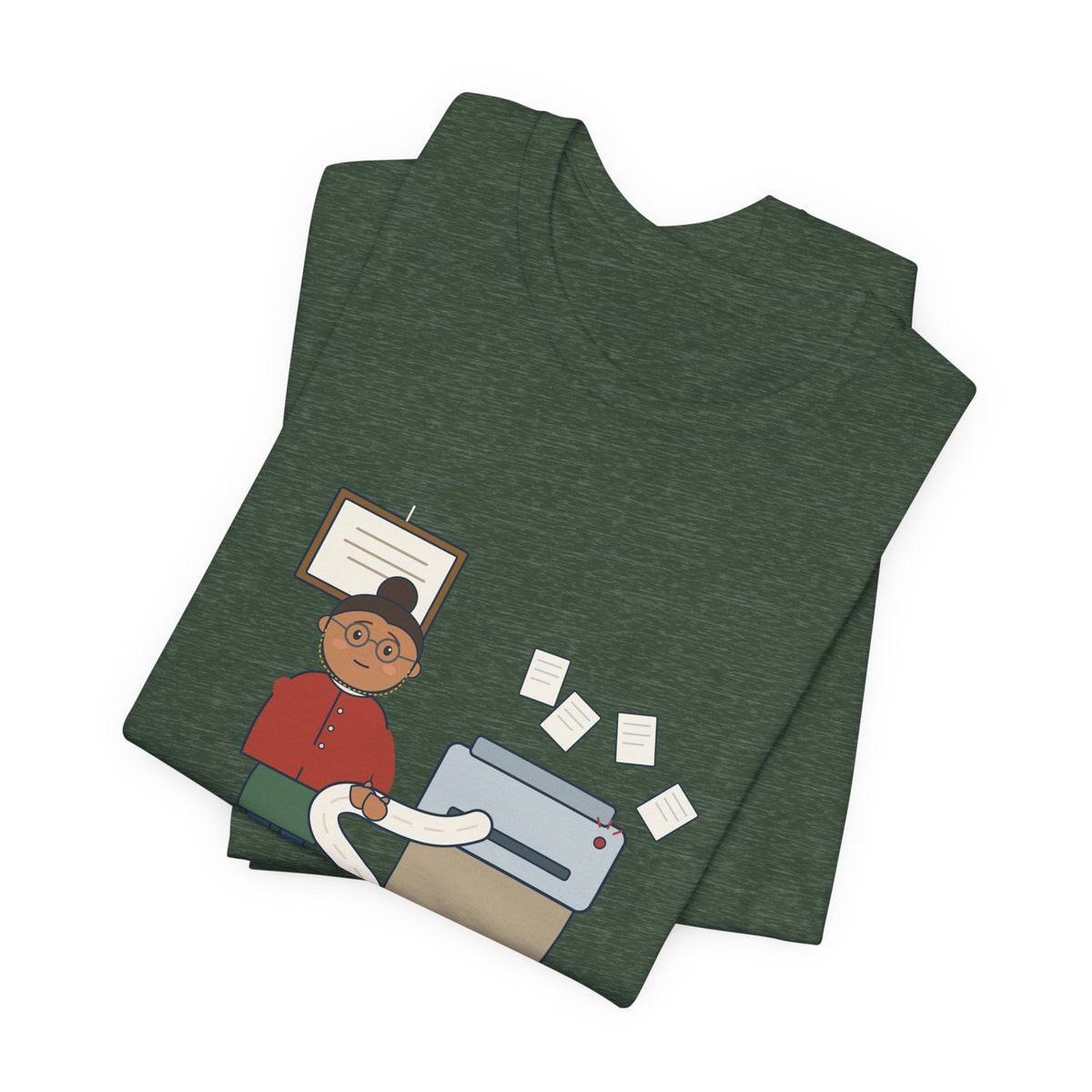 Public Library Librarian T-Shirt - Master's Degree. Printer Duty. Funny Library Tee