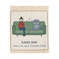 British Shorthair Blanket - Loves You. From the Next Cushion Over. Velveteen Plush Throw
