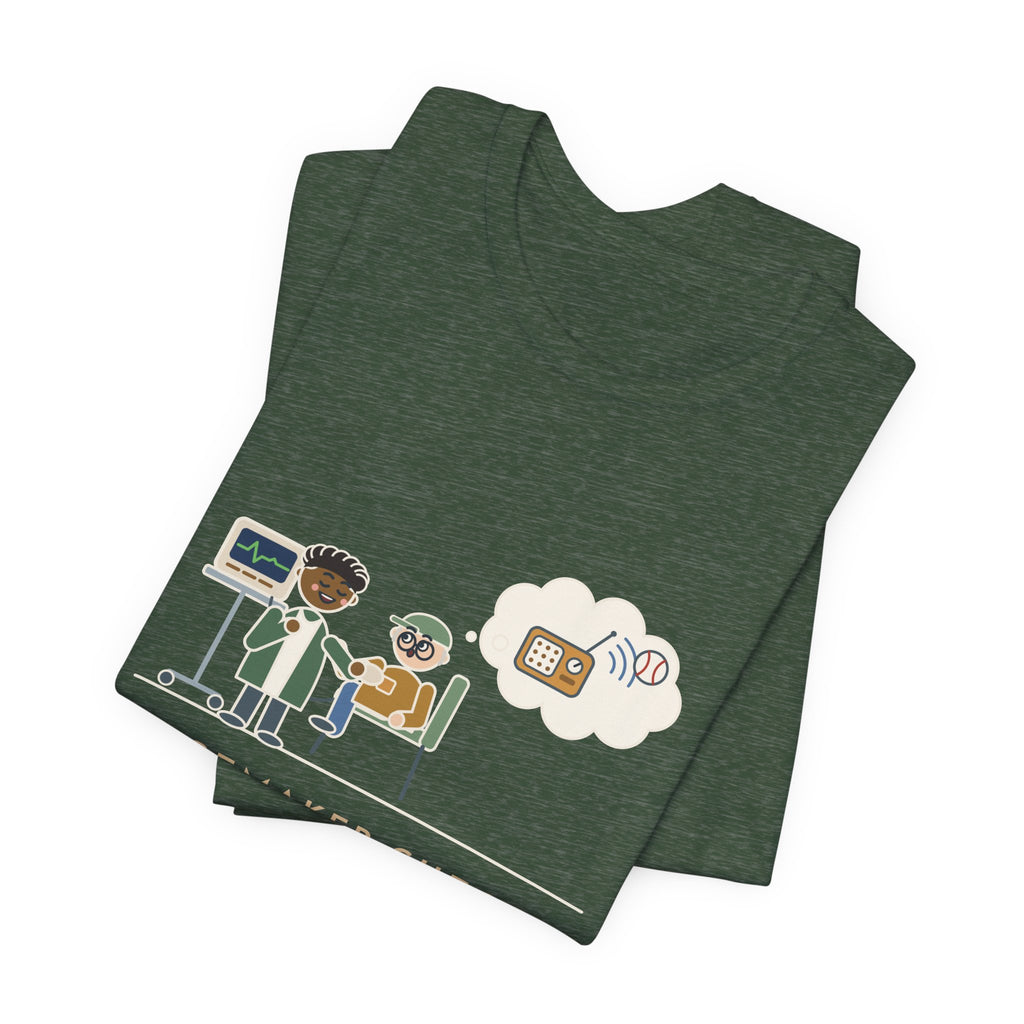 Cardiac Device Clinic Nurse T-Shirt - Pacemaker Check, Does It Get the Ballgame Funny Nurse Tee