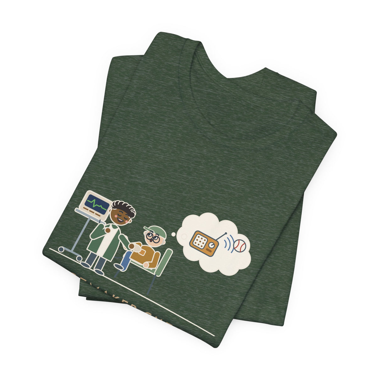 Cardiac Device Clinic Nurse T-Shirt - Pacemaker Check, Does It Get the Ballgame Funny Nurse Tee