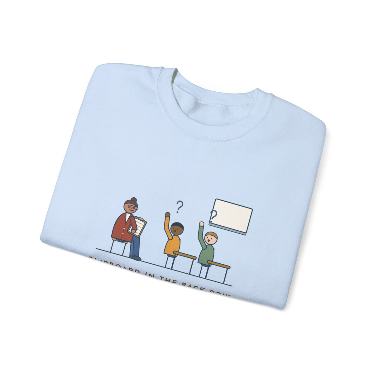 Instructional Coach Crewneck Sweatshirt - Two Kids Asked If I'm the Sub