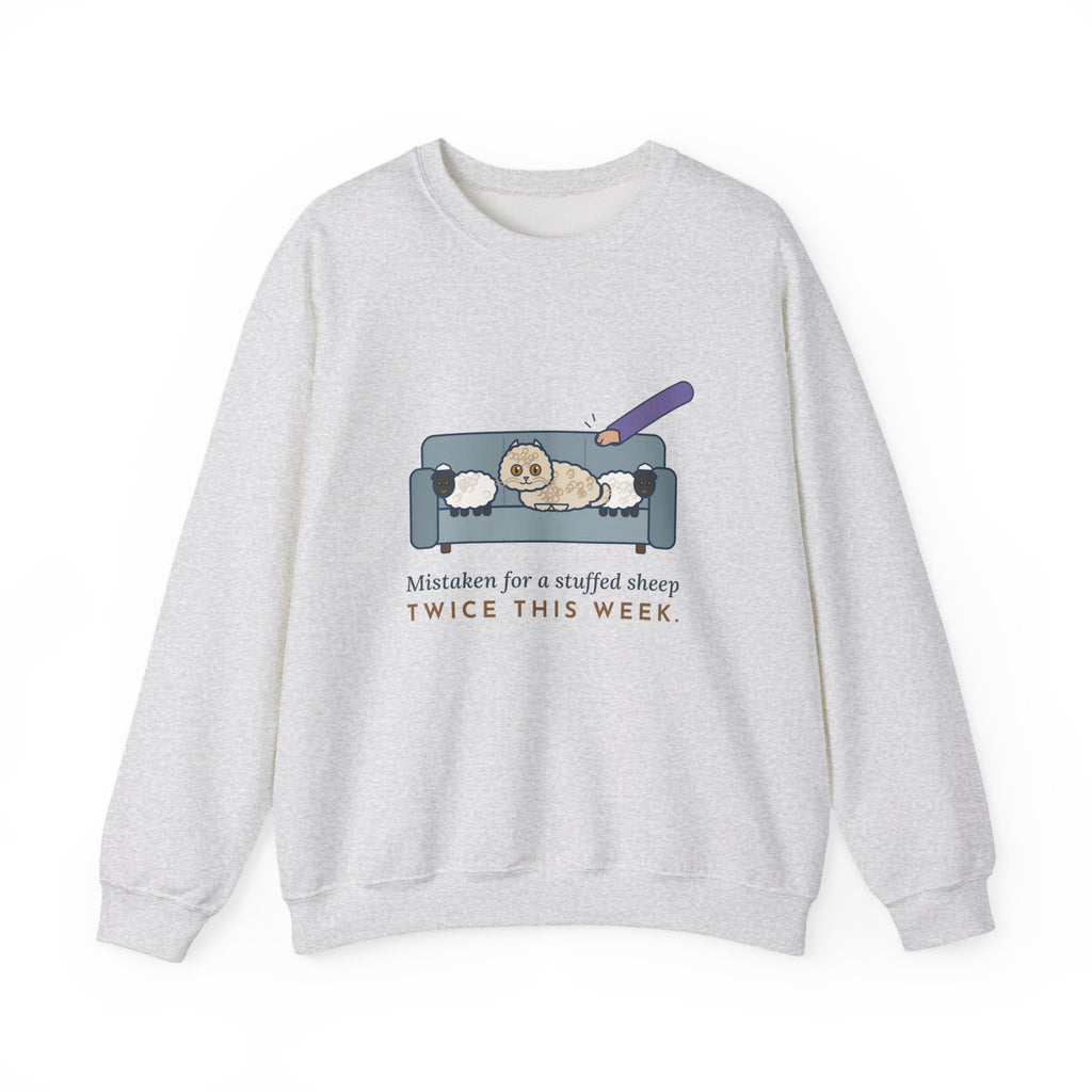 Selkirk Rex Crewneck Sweatshirt - Mistaken for a Stuffed Sheep