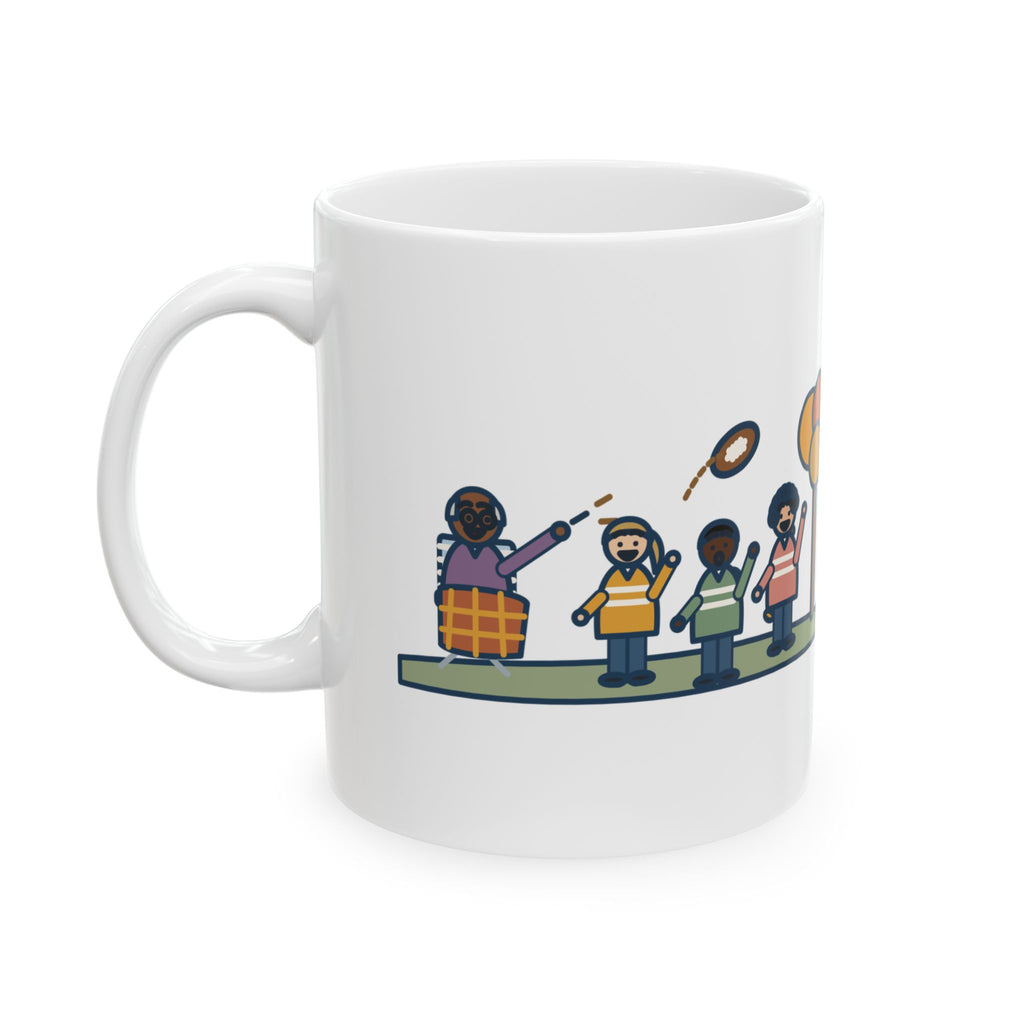 Thanksgiving Mug, Touch Football in the Yard, Grandpa Called Every Play from a Lawn Chair, Funny Coffee Mug 11oz