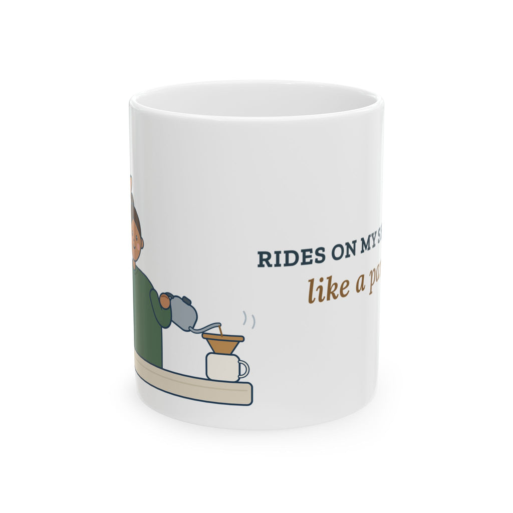 Devon Rex Coffee Mug - Rides on My Shoulder Like a Parrot