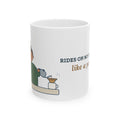 Devon Rex Coffee Mug - Rides on My Shoulder Like a Parrot