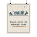 Sears Quote Poster, It Came Upon the Midnight Clear, Christmas Clear Midnight Wall Art
