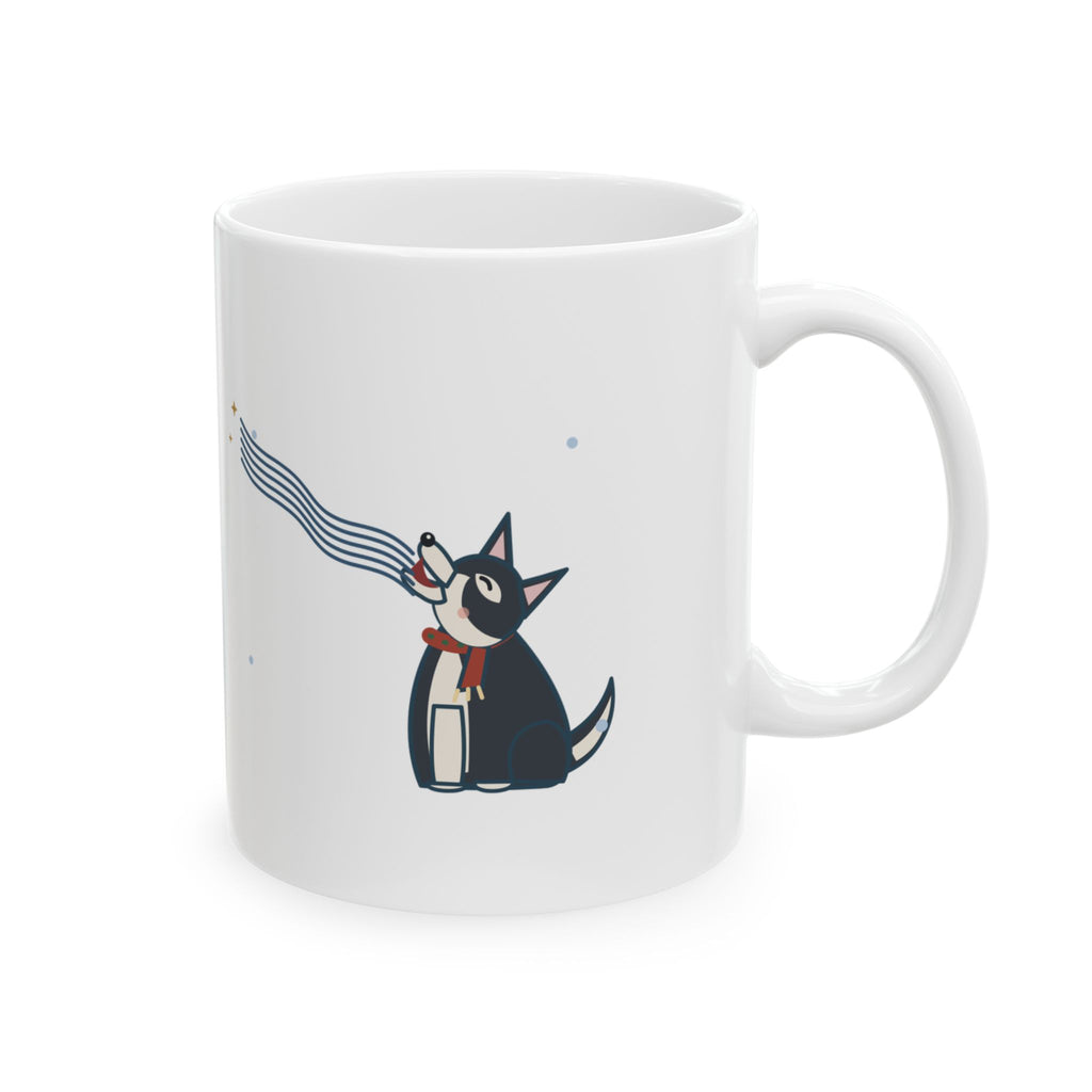 Husky Christmas Coffee Mug - I Harmonize With Every Carol
