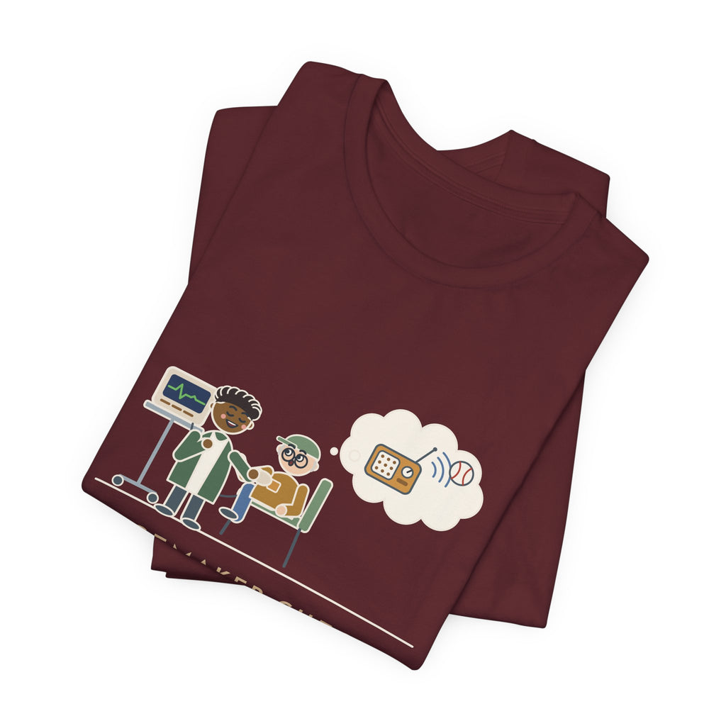 Cardiac Device Clinic Nurse T-Shirt - Pacemaker Check, Does It Get the Ballgame Funny Nurse Tee