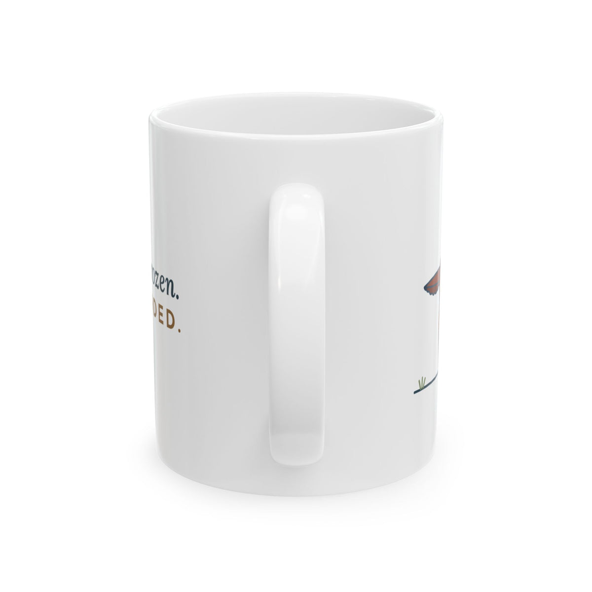 Irish Setter Coffee Mug - One Paw Up, Frozen, A Robin Landed 11oz Dog Mug