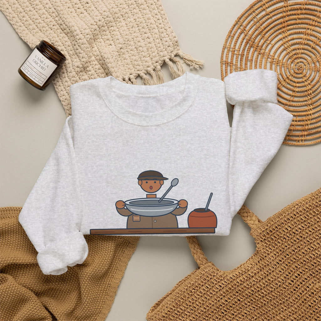 Please, Sir, I Want Some More Sweatshirt, Humor Dickens Quote Crewneck with Empty Bowl