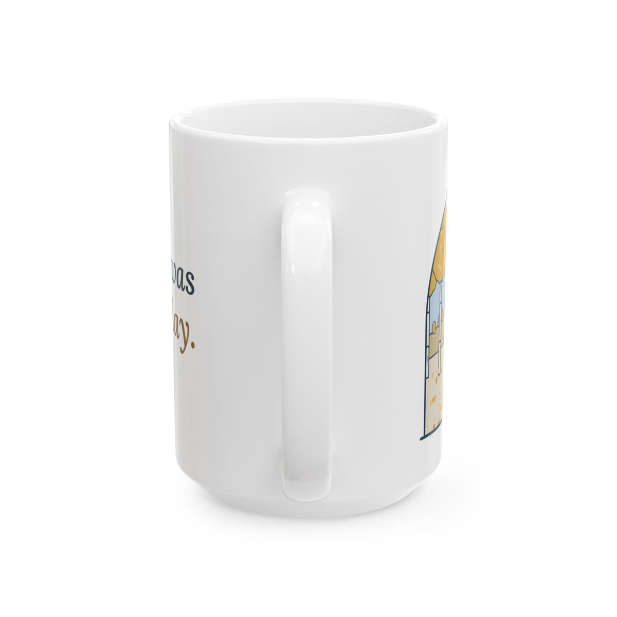 Large 15oz Aspen Leaf Peeping Mug - Peak Gold Was Last Tuesday. Colorado Fall Coffee Mug