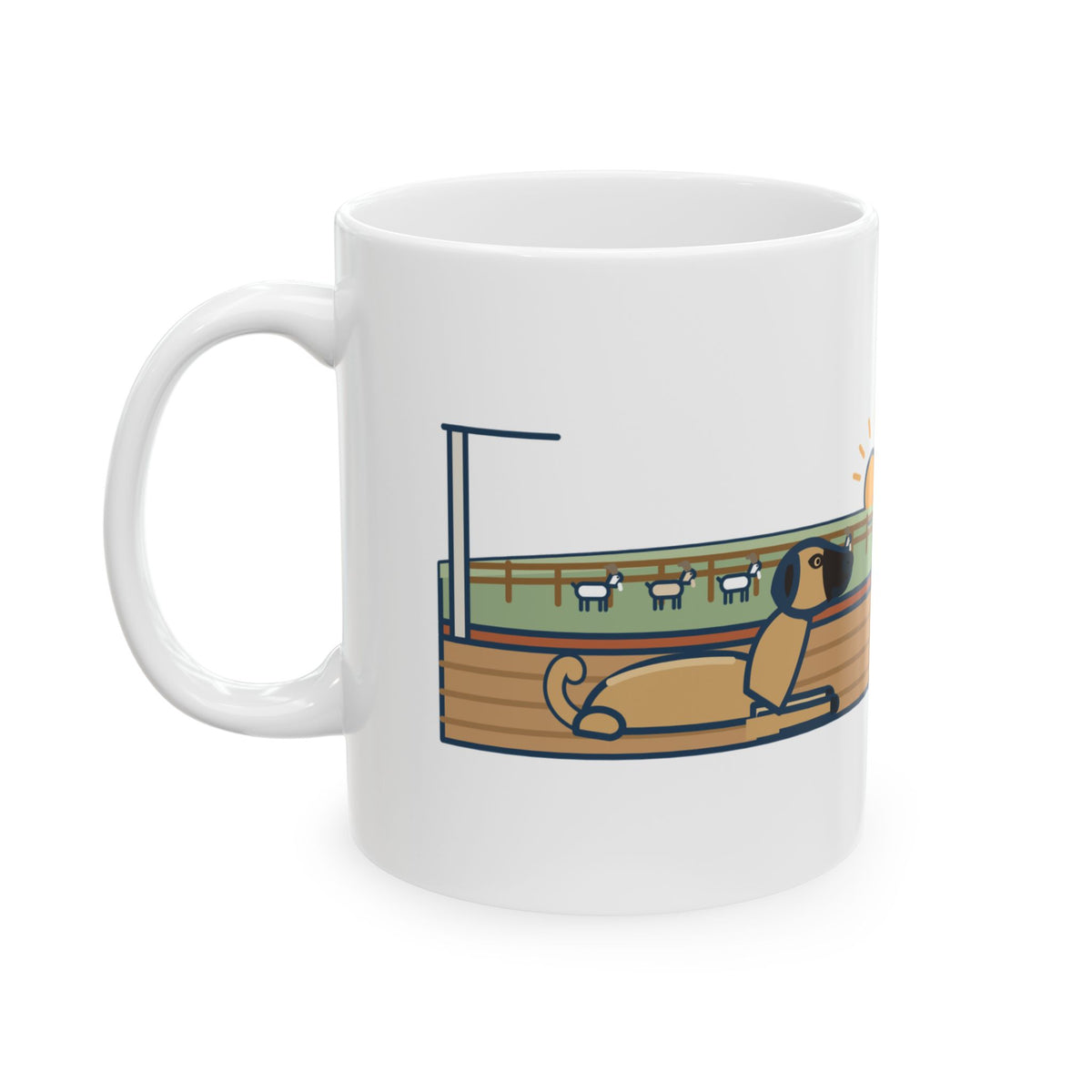 Anatolian Shepherd Coffee Mug - Every Goat Accounted for by Sunrise
