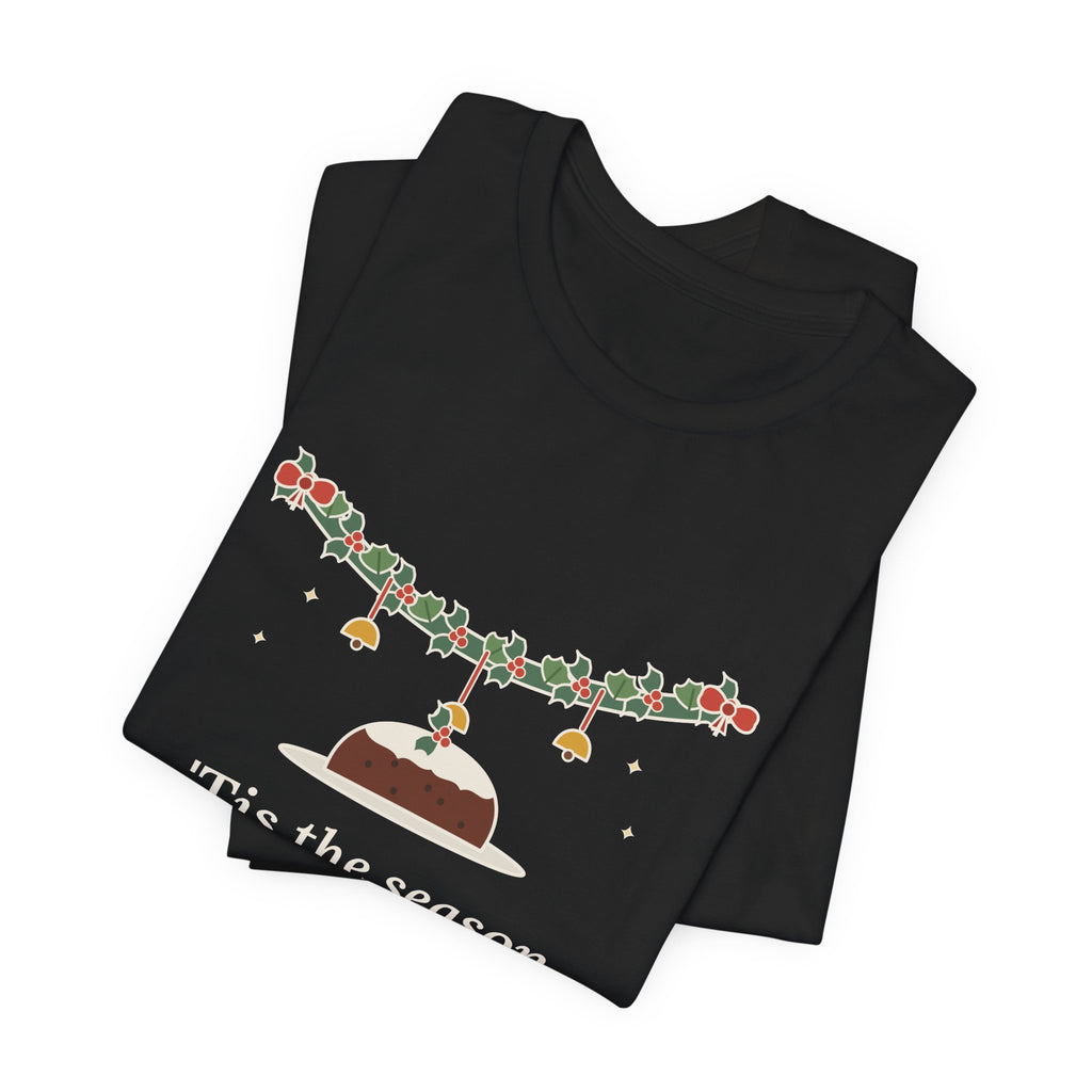 Oliphant Quote T-Shirt, Tis the Season to Be Jolly, Christmas Holly Swag Tee
