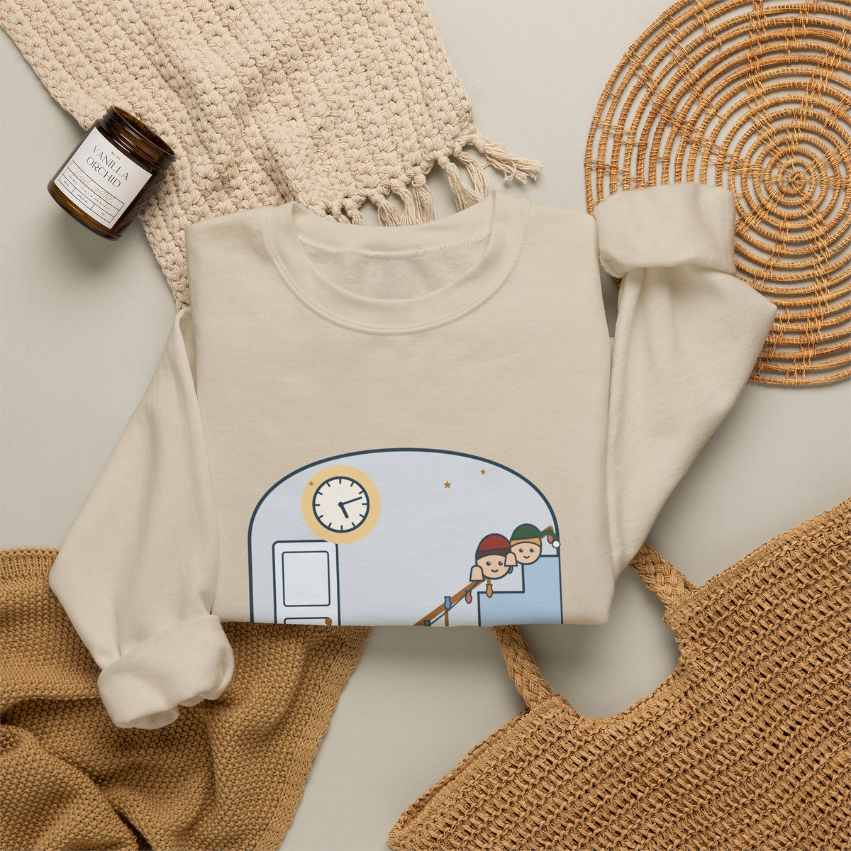 Christmas Morning Crewneck Sweatshirt - Christmas Starts at Six. Not 5:12.