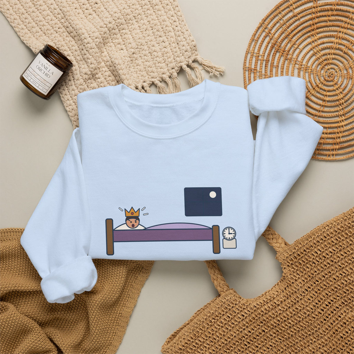 Uneasy Lies the Head That Wears a Crown Sweatshirt, Leadership Shakespeare Quote Crewneck with 3 A.M. Crown