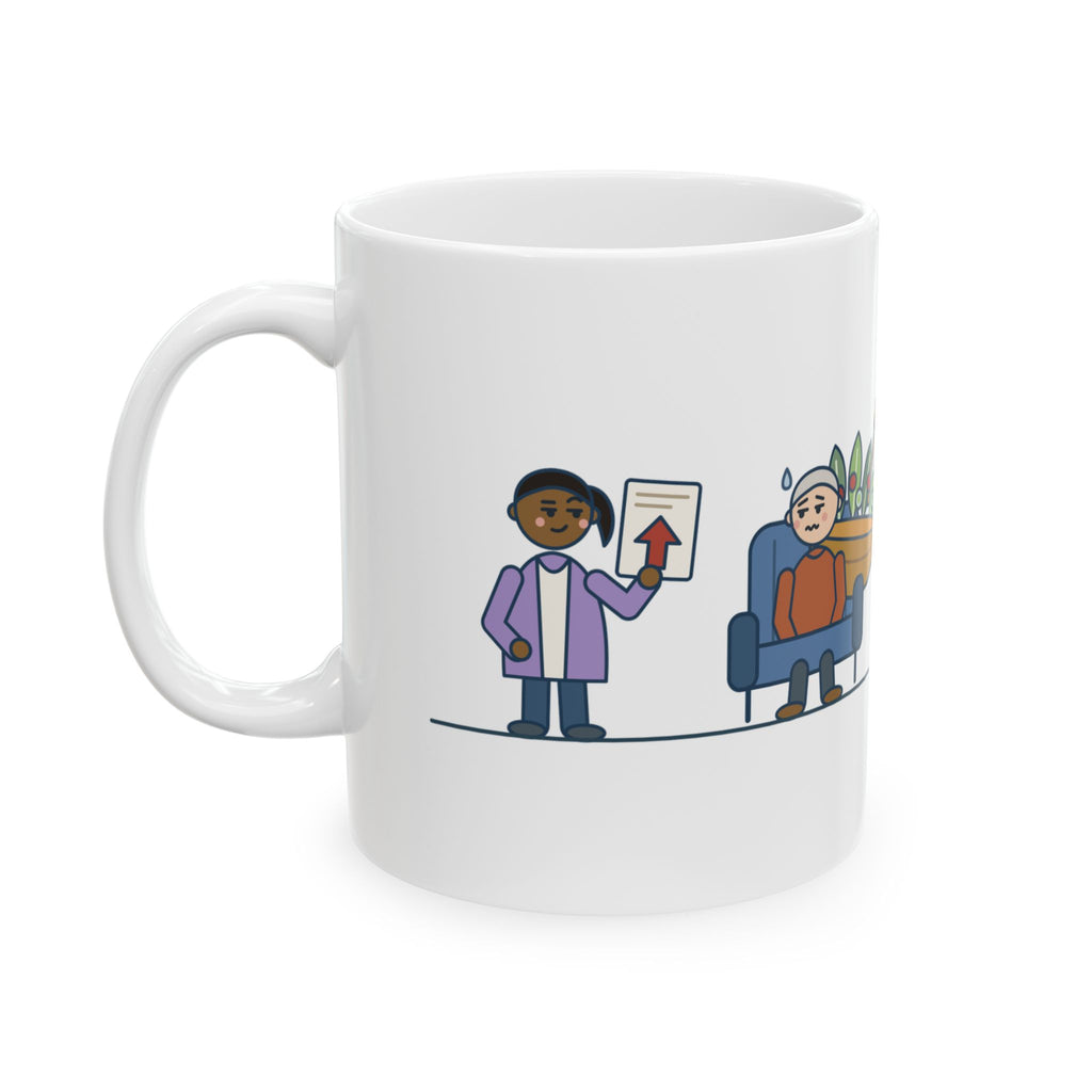 Anticoagulation Clinic Nurse Coffee Mug 11oz - INR Is Up, Asked About the Salads
