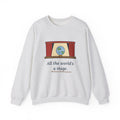 All the World's a Stage Sweatshirt, Theatre Shakespeare Quote Crewneck with Globe on Stage